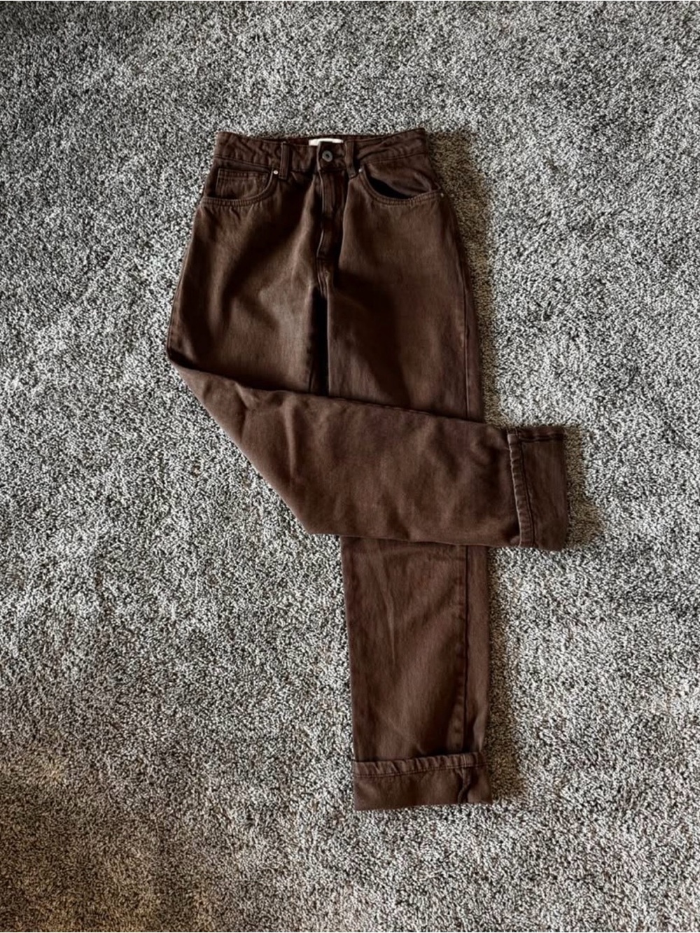 Cotton On Women's Straight Leg Jeans in Dark Brown